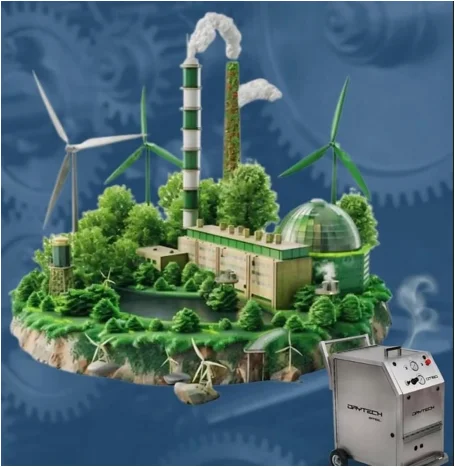 Sustentabilidade industrial: como o jateamento com gelo seco reduz impacto ambiental e ajuda no compliance